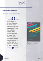 Investor Relations Manual